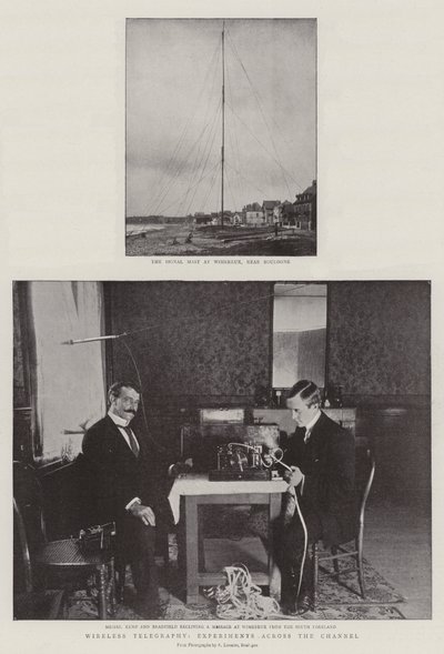 Vezeték nélküli távirat, kísérletek a csatornán keresztül alkotó: English Photographer