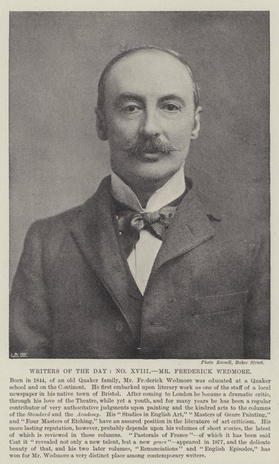 A nap írói, Frederick Wedmore alkotó: English Photographer