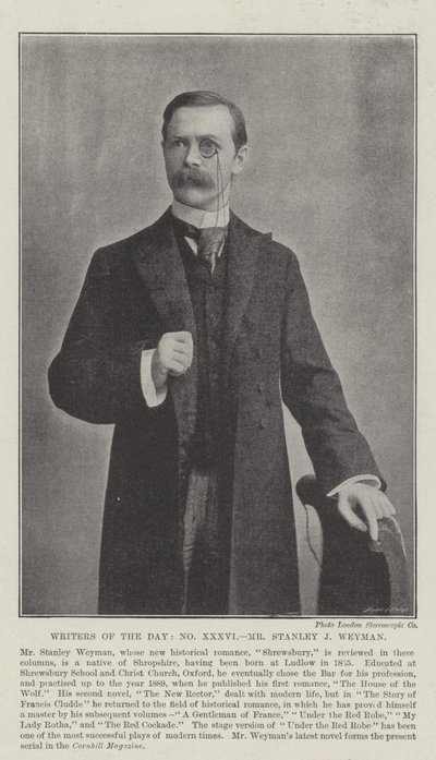 A nap írói, Stanley J Weyman alkotó: English Photographer