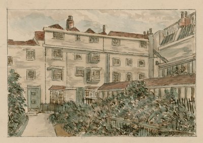13-15 Nevilles Court, Fetter Lane, Holborn, egy 1900-as vázlatból (wc papíron) alkotó: English School