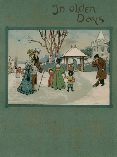 1905-ös naptár Alfred Austin versével (színes litográfia,) alkotó: English School