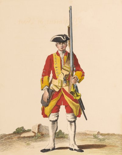 29. gyalogezred, 1742 körül alkotó: English School