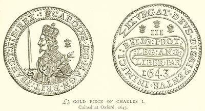 3 GBP I. Károly aranydarab alkotó: English School