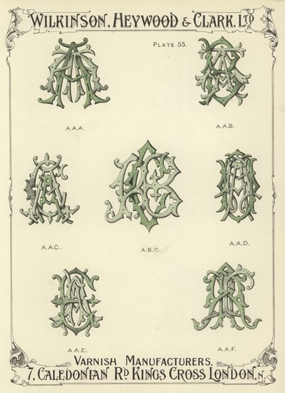 AAA, AAB, AAC, ABC, AAD, AAE, AAF alkotó: English School