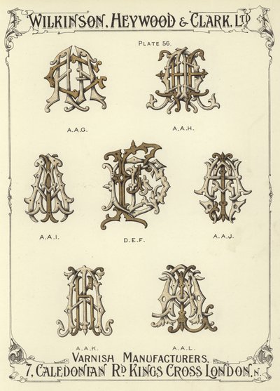 AAG, AAH, AAI, DEF, AAJ, AAK, AAL alkotó: English School