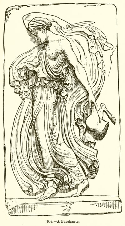 Egy Bacchante alkotó: English School