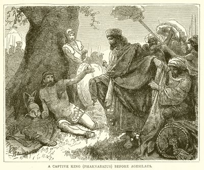 Egy rab király (Pharnabazus) Agesilaus előtt alkotó: English School