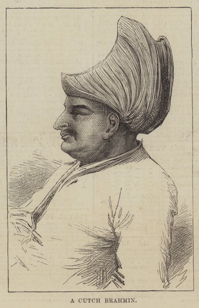 Egy Cutch Brahmin (metszet) alkotó: English School