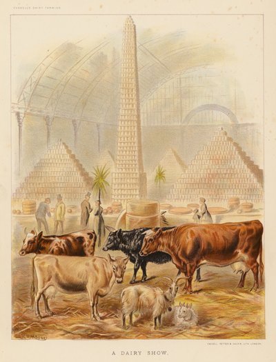 Tejipari kiállítás (színes litográfia) alkotó: English School