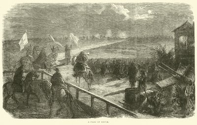 A fegyverszünet zászlaja, 1870. december alkotó: English School