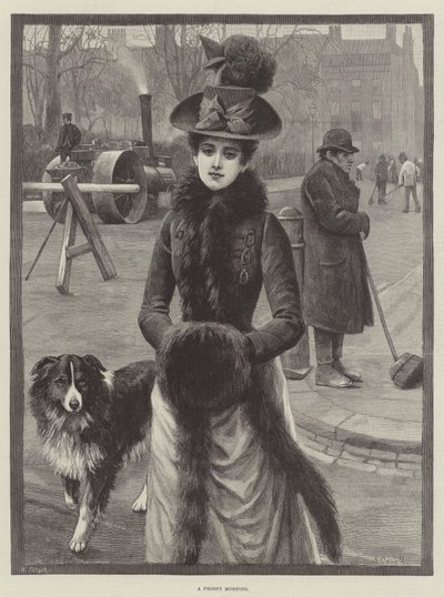 Fagyos reggel (metszet) alkotó: English School