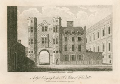 A Whitehall régi palotájához tartozó kapu alkotó: English School