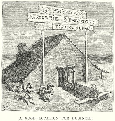 Jó helyszín az üzleti élet számára (gravírozás) alkotó: English School