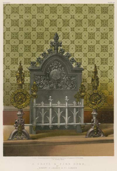A rostély és a tűzkutyák, C. Jeakes és Co. urak, London alkotó: English School