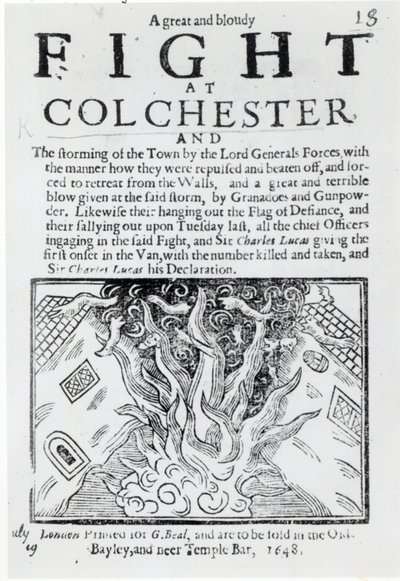 Egy nagy és véres harc Colchesterben, 1648-ban alkotó: English School