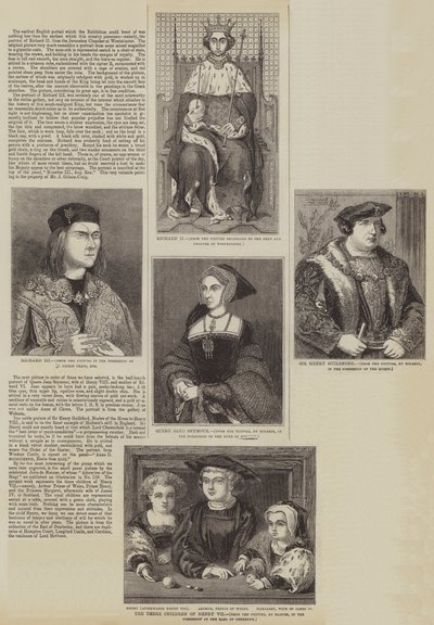 Egy csoport korai portrék (metszet) alkotó: English School