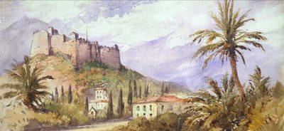 Domberőd az Atlasz-hegységben, 1860-70 körül (akvarell, papír) alkotó: English School