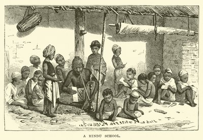 Egy hindu iskola alkotó: English School