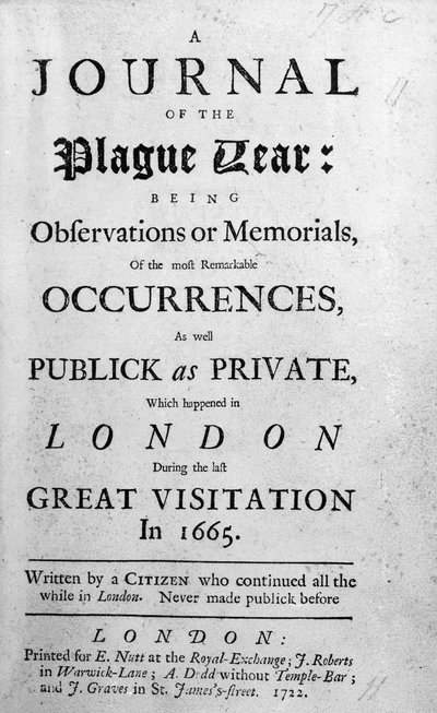 A pestisév folyóirata, 1665 alkotó: English School
