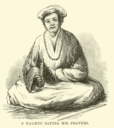 Egy kalmuc imádkozik alkotó: English School