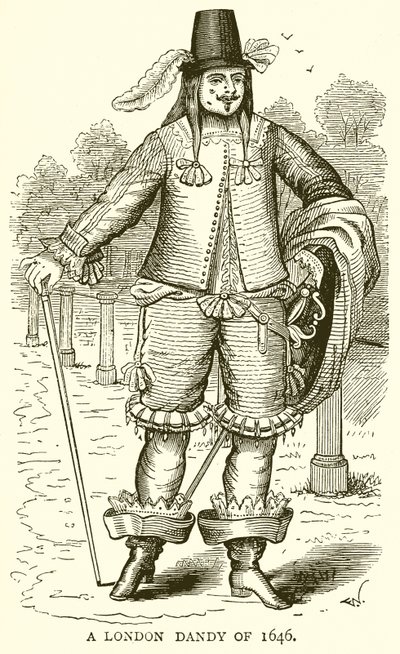 Egy londoni Dandy 1646-ból alkotó: English School