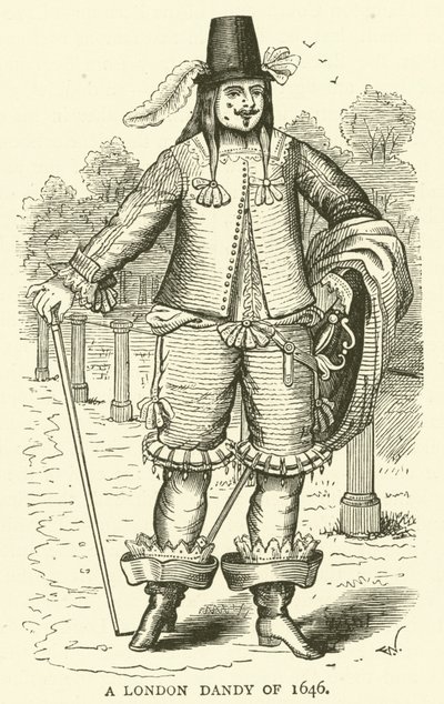 Egy londoni Dandy 1646-ból alkotó: English School