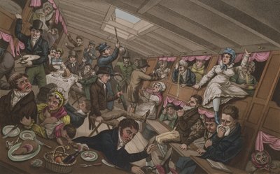 A Margate Packet – The Effects of a Squall or a Sudden Shift of Ballast, G. Humphrey, London, 1821. november 6. alkotó: English School