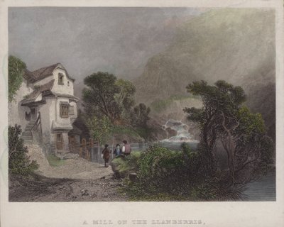 Malom a Llanberrisen (színes metszet) alkotó: English School
