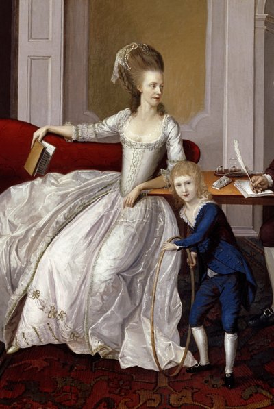 Egy anya és gyermeke, 1780 körül alkotó: English School