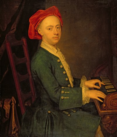 Zenész, 1700-50 körül alkotó: English School