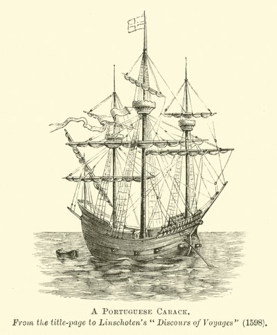 Egy portugál carrack alkotó: English School