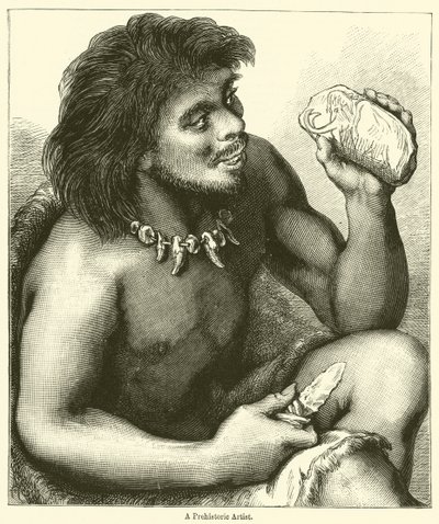 Egy őskori művész (metszet) alkotó: English School