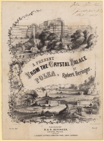 Ajándék a Crystal Palace Polkától alkotó: English School