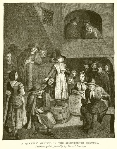 A kvékerek találkozója a tizenhetedik században alkotó: English School