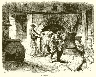 Eine römische Bäckerei von English School