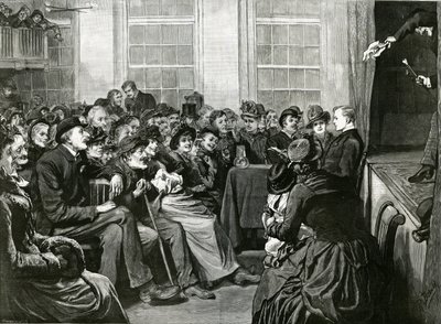 Szombat esti szórakozás a szegényeknek, St Albans Hall, Baldwins Gardens, Holborn alkotó: English School