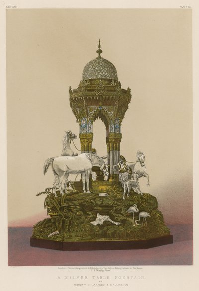 Ezüst asztali szökőkút, S. Garrard és társai, London alkotó: English School