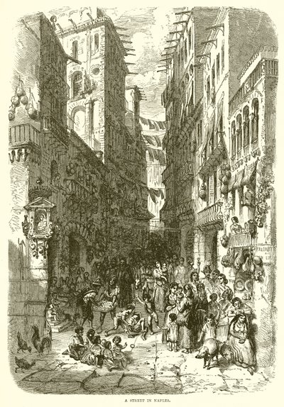 Egy utca Nápolyban alkotó: English School