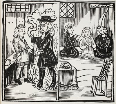 Szörnyű és évszakos figyelmeztetés fiatal férfiaknak, illusztráció a Chap-books of the Eightenth Century-ből, John Ashton, pub. 1882 alkotó: English School