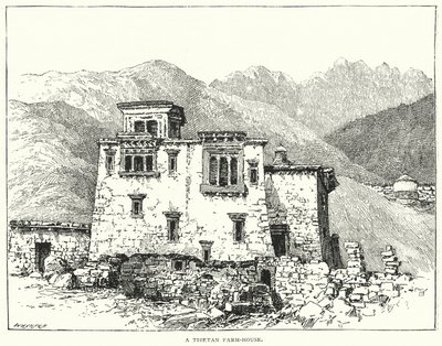 Egy tibeti parasztház (metszet) alkotó: English School
