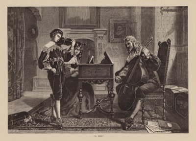 "Egy trió" (metszet) alkotó: English School