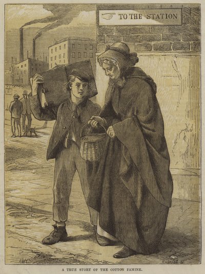 A gyapotéhség igaz története (metszet) alkotó: English School