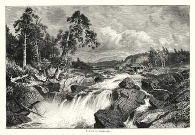 Kilátás Smaalandban (metszet) alkotó: English School