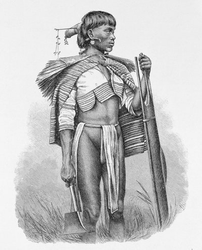 A Fülöp-szigeteki Luzon kalingája, Friedrich Ratzel professzor „The History of Mankind” 1. kötetéből, 1896 alkotó: English School