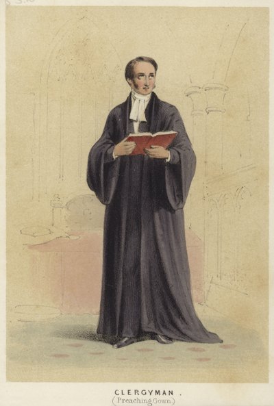 Prédikálóruhát viselő pap alkotó: English School