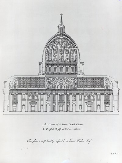 A római Szent Péter keresztmetszete alkotó: English School