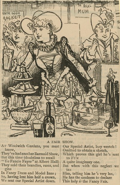 Egy vásár a Woolwich Gardensben alkotó: English School