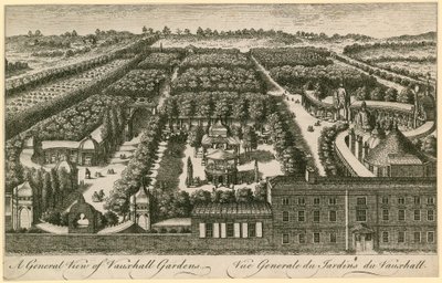 A londoni Vauxhall Gardens általános képe alkotó: English School