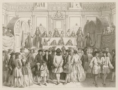 Egy lottó; 1750 körül alkotó: English School