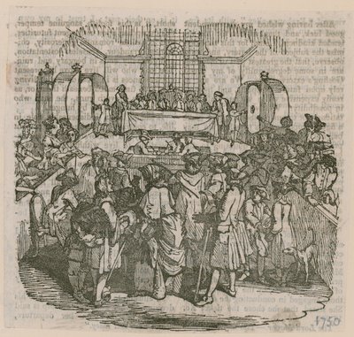 Egy lottó; 1750-ben kelt alkotó: English School